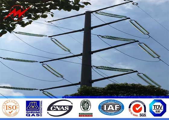 Medium Voltage Utility Power Poles For 69KV Distribution Line
