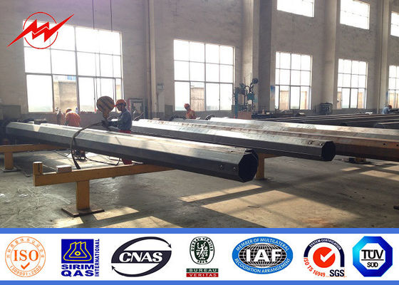 Steel Electrical Power Transmission Poles For Electricity Distribution Line Project