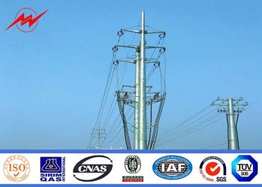 ASTM A123 69KV 30kM Octagonal 12 Foot Galvanized Pole For Street / Garden / Square