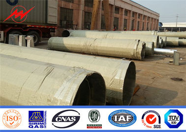 تراجع الساخنة القطب الصلب المجلفن ، 35ft Q345 القطب الطاقة الكهربائية 2.75mm سمك
