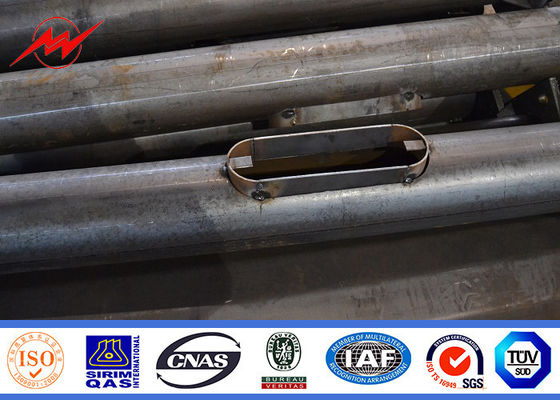 Q235 Q345 Galvanized Steel Street Lighting Pole 4m , 5m , 6m,  8m , 10m , 12m Height