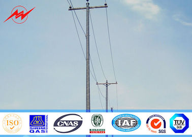 3mm 45ft Q345 المجلفن القطب الصلب ، القطب الطاقة الكهربائية المخصصة على متنها