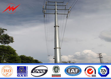 43m 320kv NGCP تراجع الساخنة الجلفنة الصلب أعمدة الكهرباء للعارض