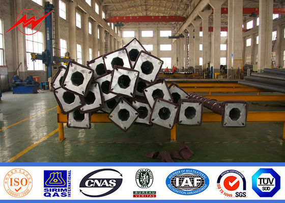 Q235 سينغال الذراع الصلب ارتفاع الصاري ضوء القطب 6 متر مع 15 سنوات الضمان الوقت