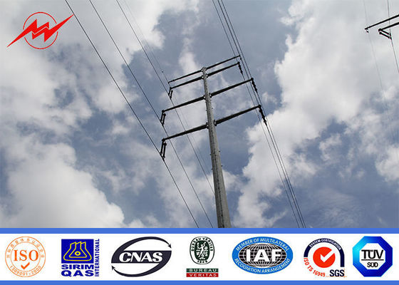 69KV 8KN 15M قسمين مثمنة الصلب المجلفن القطب الصلب نقل البولنديين