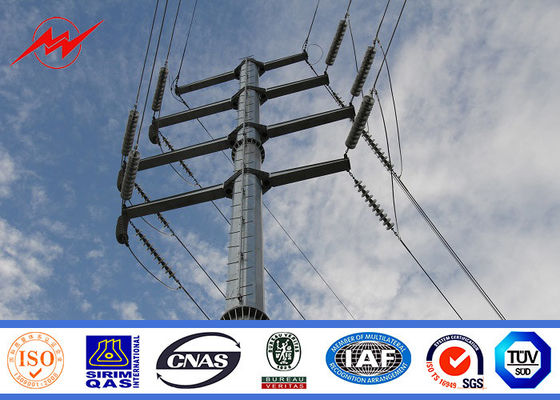 11kv إلى 69kv المجلفن فائدة أقطاب الطاقة لمشروع النفقات الكهربائية خط نقل مع البيتومين