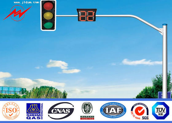 الصلب IP65 6M المرور ضوء القطب، حفزت شارع الإضاءة القطب