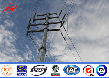 Astm A123 أنابيب مجلفنة 8-20 م قطب كهربائي أنبوبي فولاذي