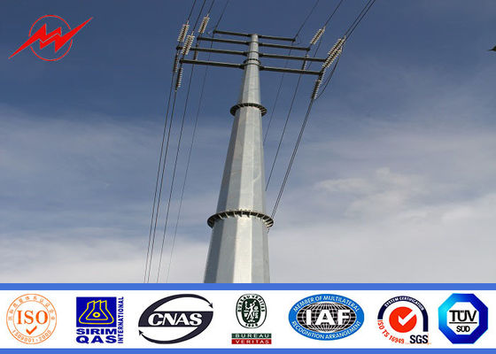 16m 800 Dan Steel Power Pole For Outside Electrical Line Project