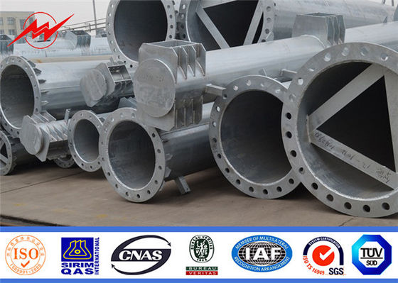 خط 30ft الكهربائية تصغير أعمدة الصلب أداة عالية الجهد نقل الطاقة القطب