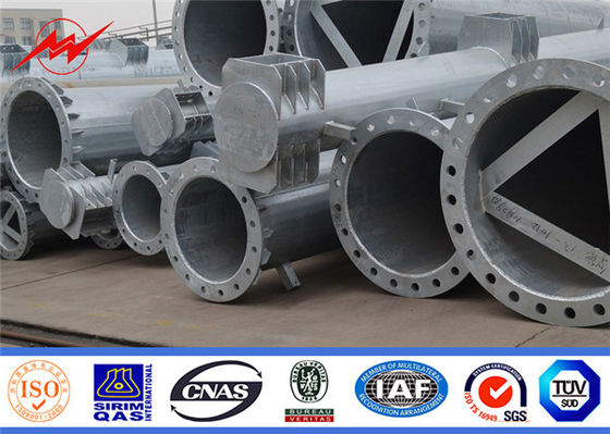 خط 30ft الكهربائية تصغير أعمدة الصلب أداة عالية الجهد نقل الطاقة القطب