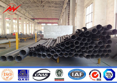 تراجع الساخنة القطب الصلب المجلفن ، 35ft Q345 القطب الطاقة الكهربائية 2.75mm سمك