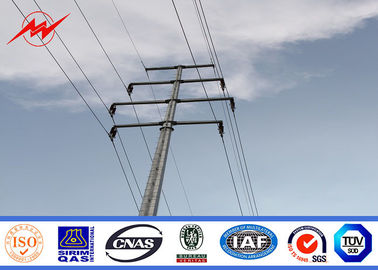 10 م 12 م خط نقل 133kv قطب الطاقة الكهربائية لبرج القطب الصلب