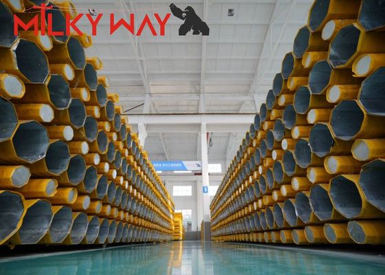 50ft المعالم الزيتية ثمانية الأطراف واحد القطب برج لتوزيع الاتصالات