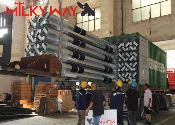 10m عقدة ضوء الشارع الثمانية الأطراف Q235 الفولاذ الحار الغلي