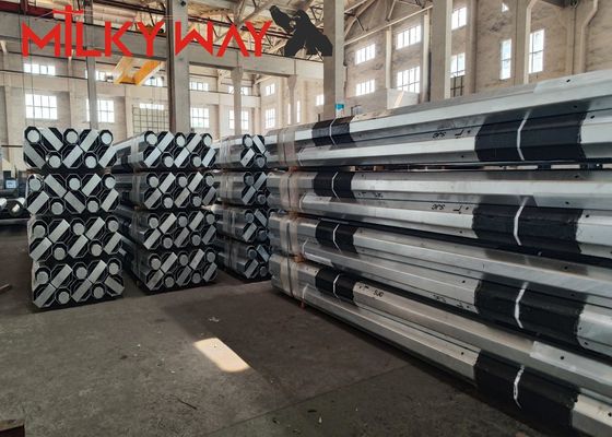 3.8mm 7.2mm 9m 11m ماليزيا hop dip galvanisation القطب الكهربائي من الفولاذ مع FRP