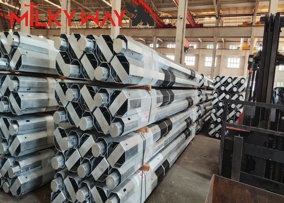 3.8mm 7.2mm 9m 11m ماليزيا hop dip galvanisation القطب الكهربائي من الفولاذ مع FRP