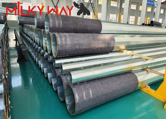 1250 دان 11.8M 8 الجوانب قطب الطاقة الكهربائية 4 ملم سمك دفن مباشر ASTM A123 معيار الغلاف