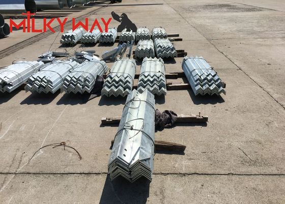 50FT 60FT 1000kg 450Mpa أقل إرتفاع الإجهاد قطب الطاقة الكهربائية ، ذراع عابرة قطب الفولاذ المغلف