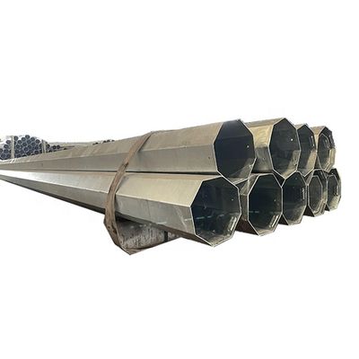 12m 850Dan 1.0 Safety Factor Steel Power Pole with 15years Warranty and Hot Dip Galvanization