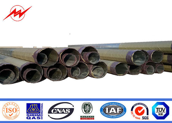 33 Kv Tower الكهربائية المجلفن أنبوبي الصلب القطب 10-220kv نقل الطاقة خط