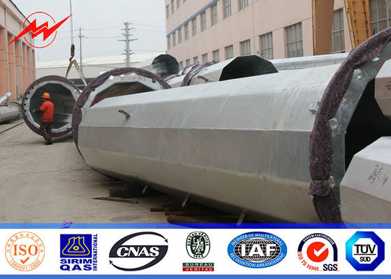 25ft إلى 75ft الكهربائية concial مدبب الصلب أداة المساعدة ، الصلب توزيع الطاقة القطب 10kv ~ 550kv