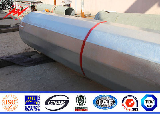 مزدوج أو واحد حلبة 16M 32M الصلب Pole Power Transmission for Overhead Line Steel Tower