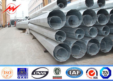 35ft 40ft قطب ناقل كهربائي حرارة غطس الغلاف الصلب توزيع الطاقة