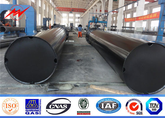 مزدوج أو واحد حلبة 16M 32M الصلب Pole Power Transmission for Overhead Line Steel Tower