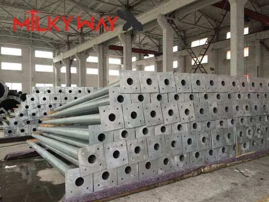 10M المجلفن عالية الصاري في الهواء الطلق مصباح القطب الطريق السريع ضوء القطب