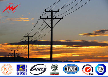 110KV Gr65 القطب المعدني المجلفن لمقاول خط النقل