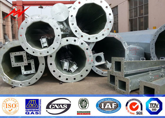 أقطاب النقل الكهربائية المخروطية المستديرة ، قطب التوزيع المجلفن