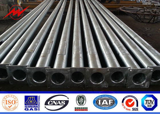 مثمنة في الهواء الطلق ضوء الشارع أقطاب 5M إلى 15M مع 60MM ضياء ذراع منحني مزدوج