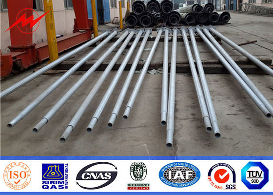 مثمنة في الهواء الطلق ضوء الشارع أقطاب 5M إلى 15M مع 60MM ضياء ذراع منحني مزدوج