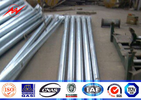 مثمنة في الهواء الطلق ضوء الشارع أقطاب 5M إلى 15M مع 60MM ضياء ذراع منحني مزدوج