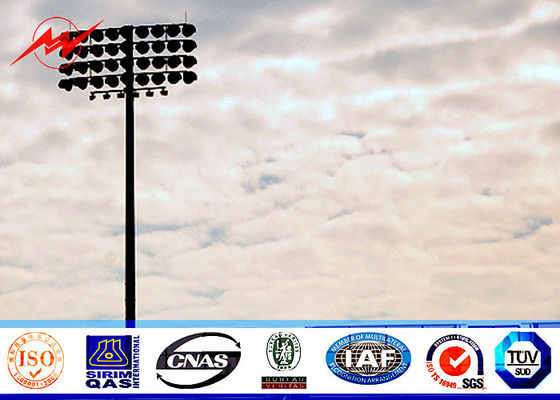 50M 60 NOS LED أضواء ارتفاع ماست ضوء القطب ملعب استاد برج مع فانوس مربع النقل