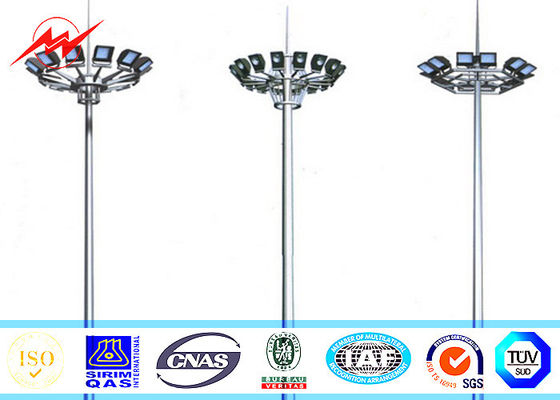 50M 60 NOS LED أضواء ارتفاع ماست ضوء القطب ملعب استاد برج مع فانوس مربع النقل