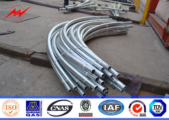 8 م تراجع الساخنة المجلفن Q345 شارع الخفيفة البولنديين في الهواء الطلق مع ذراع مزدوجة