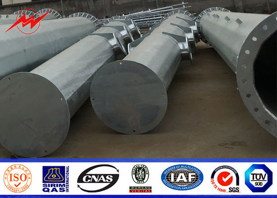 16 الجانبين الصلب برج القطب أحادي الميكروويف لخط نقل المحمول