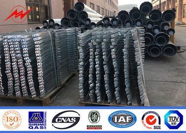 Astm A123 17 متر فولاذي قوة القطب الجلفنة بالغمس الساخن