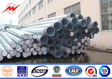 35ft 127-248mm القطب الصلب أنبوبي الصلب 2.75 / 3mm سميكة تراجع الساخنة المجلفن