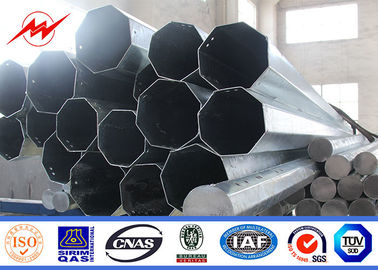 قسم واحد تصميم 35FT الكهربائية المجلفن الصلب القطب 500KG تصميم الحمل