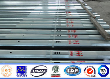 132KV 15M نقل الطاقة الكهربائية الصلب القطب تراجع الساخنة Glavanized ل Aferica