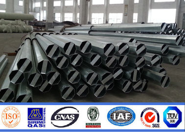 132KV Q345 القار الطاقة الكهربائية القطب لمشروع خط نقل