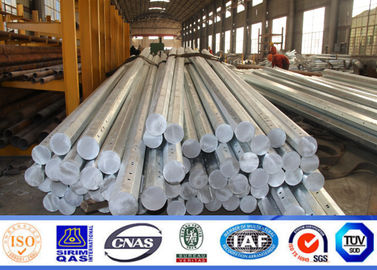 132KV Q345 القار الطاقة الكهربائية القطب لمشروع خط نقل