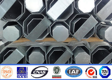 132KV Q345 القار الطاقة الكهربائية القطب لمشروع خط نقل