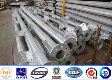 133kv 40ft أعمدة الطاقة المجلفنة مع ISO