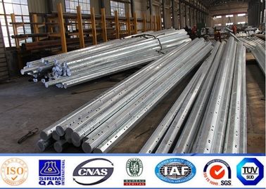 86KV المجلفن 11m الصلب قوة القطب ، الصلب انتقال القطب سمك 3 مم