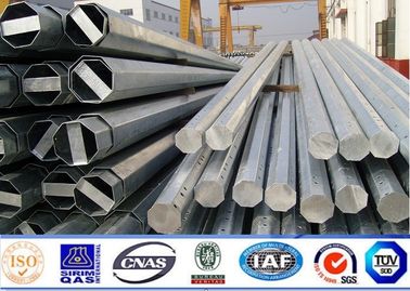 86KV المجلفن 11m الصلب قوة القطب ، الصلب انتقال القطب سمك 3 مم