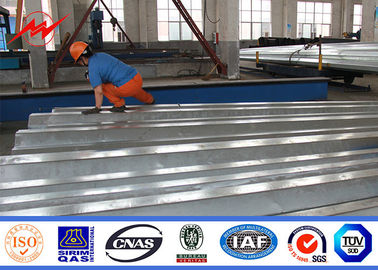 45FT 3MM القطب الصلب المجلفن ، أعمدة الطاقة الكهربائية الفلبين NEA قياسي